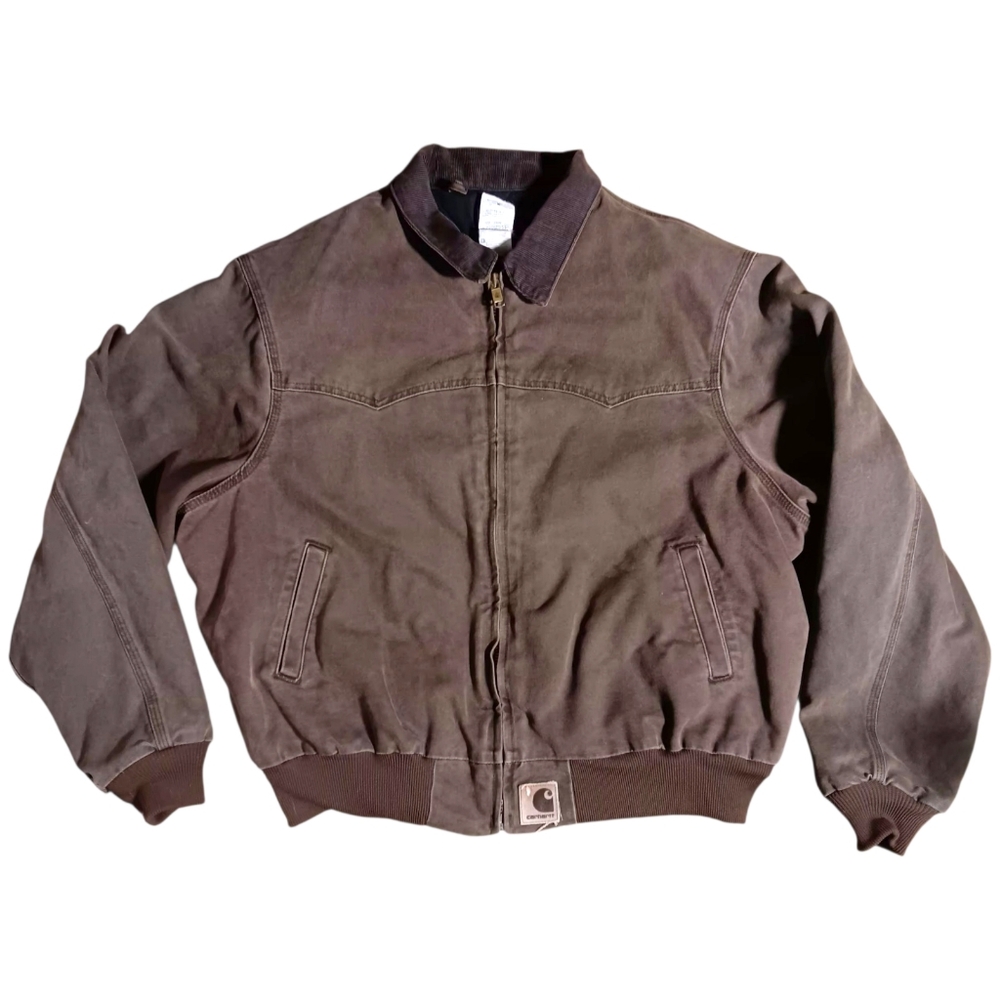 Carhartt Sante Fe J14 Cht Vintage Jacket Size XXL Brown